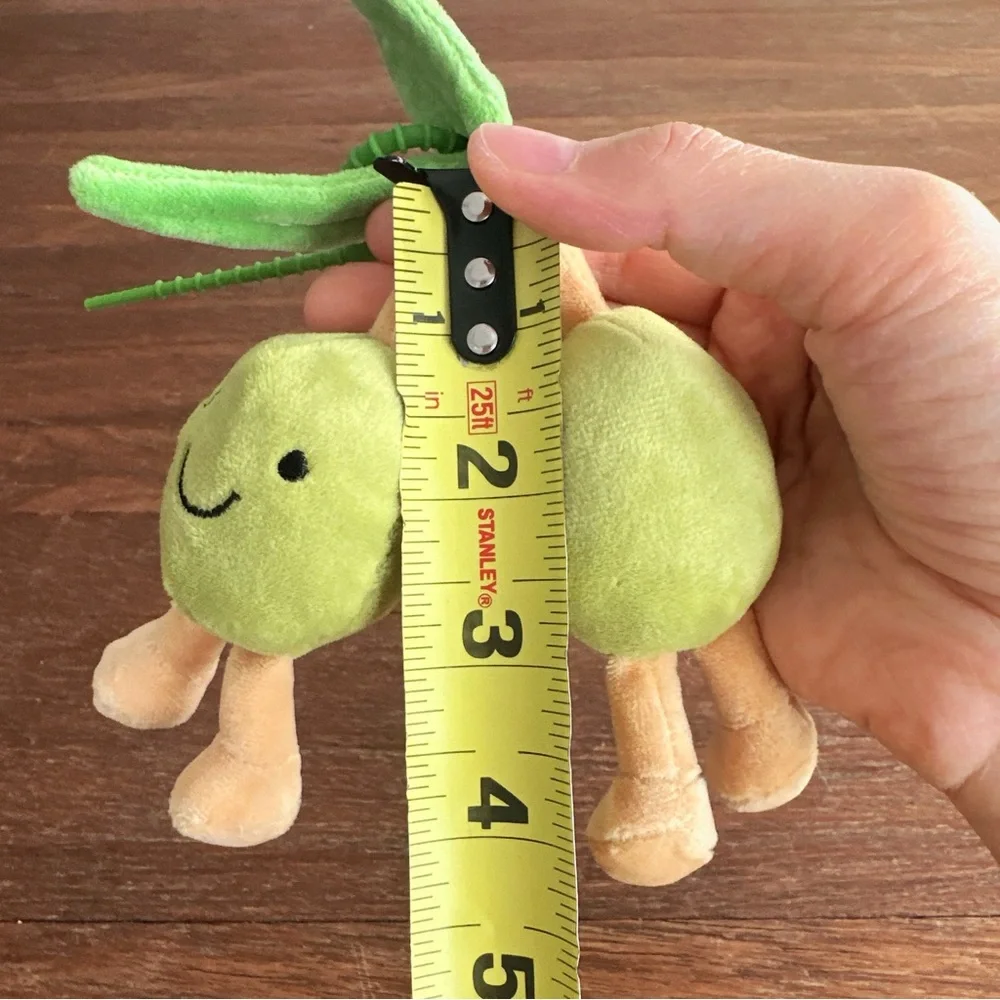 Cute Olive Plush Keychain Pair Kawaii Food Bag Charm Soft Mini Plushie Gift